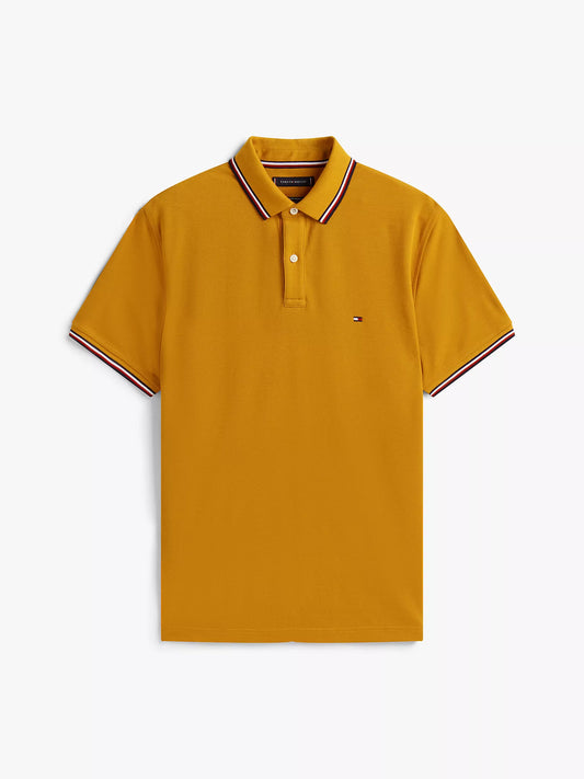 Tommy Hilfiger Regular Fit Tommy Wicking Polo in Autumn Orange