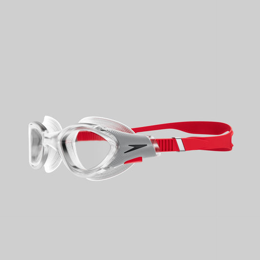 Speedo Biofuse 2.0 Goggle (Fed Red/Silver/Clear)