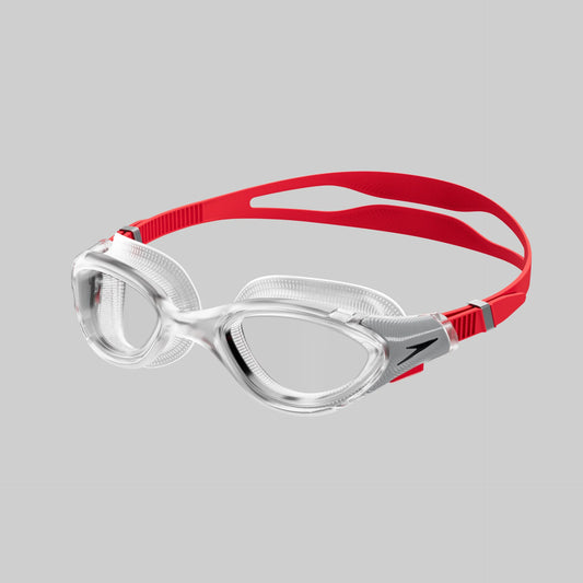 Speedo Biofuse 2.0 Goggle (Fed Red/Silver/Clear)