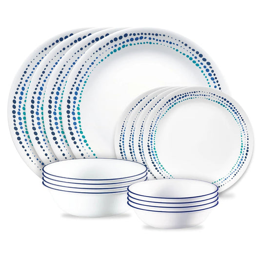 Corelle® Ocean Blues 16‑Piece Dinnerware Set (Service for 4)