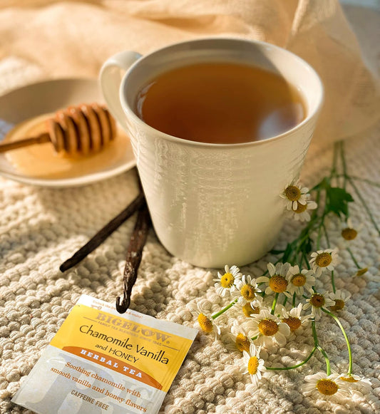 Bigelow Tea Chamomile Vanilla with Honey Herbal Tea (Pack of 6)