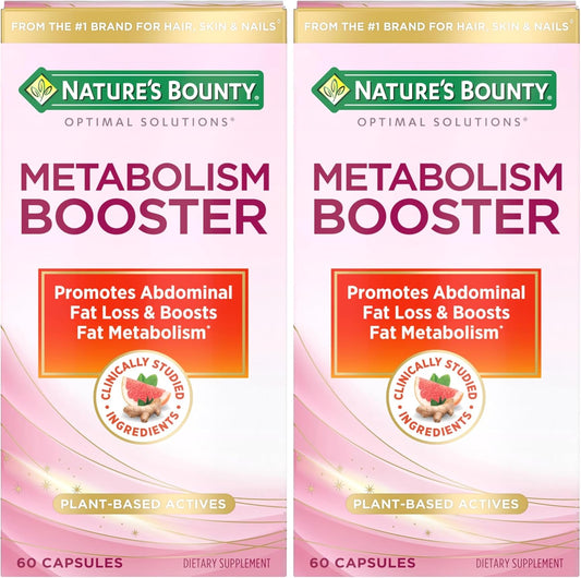 Nature’s Bounty Optimal Solutions Metabolism Booster (60 Count, Pack of 2)