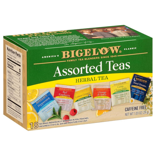 Bigelow Tea Assorted Herbal Tea Variety Pack (Pack of 6)