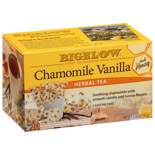 Bigelow Tea Chamomile Vanilla with Honey Herbal Tea (Pack of 6)