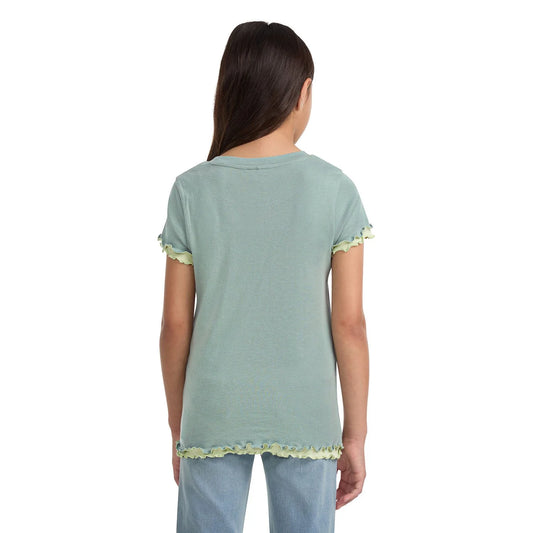Levi's Girls Lettuce Trim Tee Shirt - Green