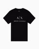 Armani Exchange Slim fit jersey T-shirt with logo - Black