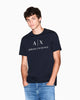 Armani Exchange Slim fit jersey T-shirt with logo - Navy Blue