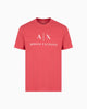 Armani Exchange Slim fit jersey T-shirt with logo - Red