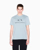 Armani Exchange Slim fit jersey T-shirt with logo - Light Blue