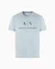 Armani Exchange Slim fit jersey T-shirt with logo - Light Blue