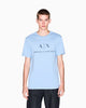 Armani Exchange Slim fit jersey T-shirt with logo - Blue