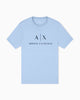 Armani Exchange Slim fit jersey T-shirt with logo - Blue