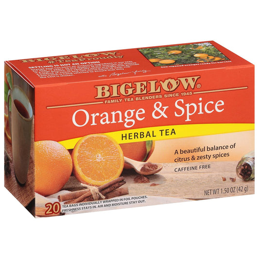 Bigelow Tea Orange & Spice Herbal Tea (Pack of 6)