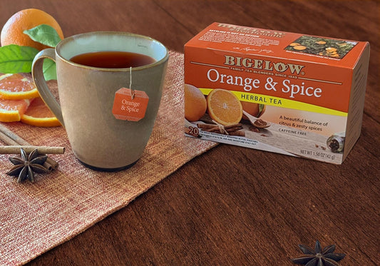 Bigelow Tea Orange & Spice Herbal Tea (Pack of 6)