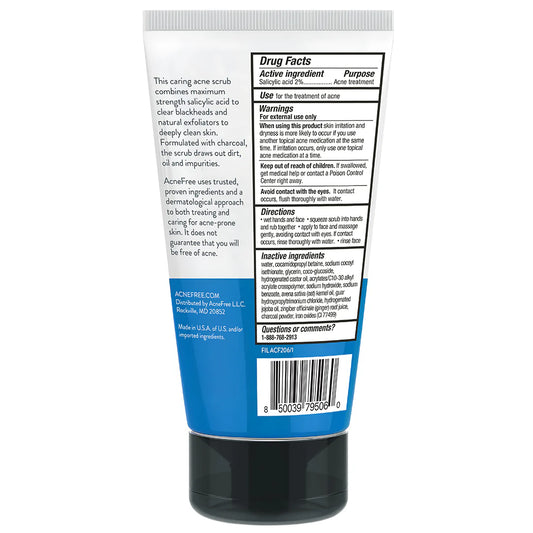 Acne Free Salicylic Acid Exfoliating Facial Scrub