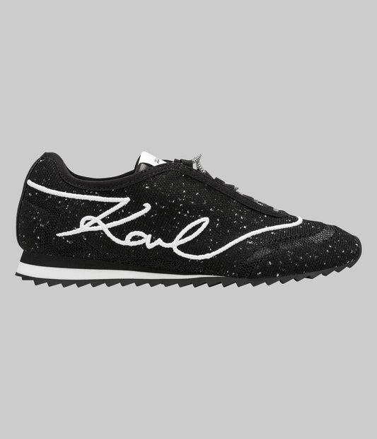 Karl Lagerfeld Paris Angel Logo Sneaker in Black