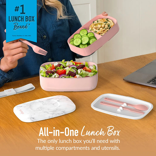 Bentgo Classic Lunch Box in Blush Marble