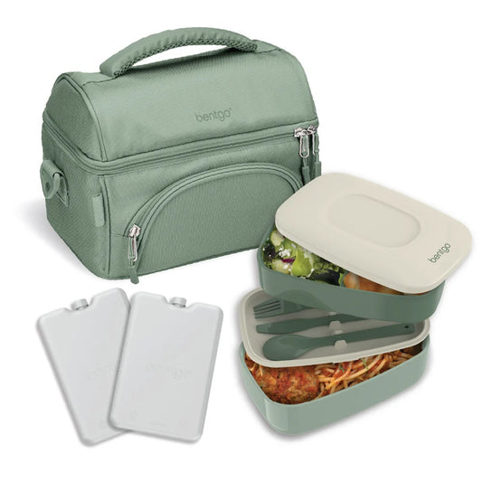 Bentgo Deluxe 4-Piece Lunch Set in Khaki Green