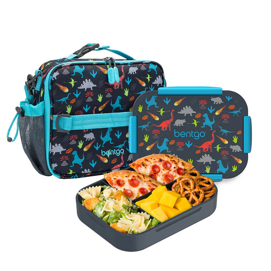 Bentgo Kids Snap & Go 2-Piece Lunch Set (Dinosaur)