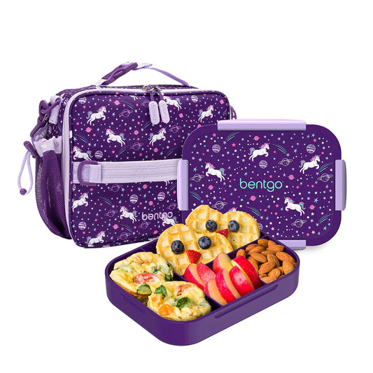 Bentgo Kids Snap & Go 2-Piece Lunch Set (Unicorn)