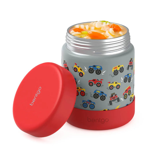 Bentgo Kids Stainless Steel Food Jar in "Trucks"