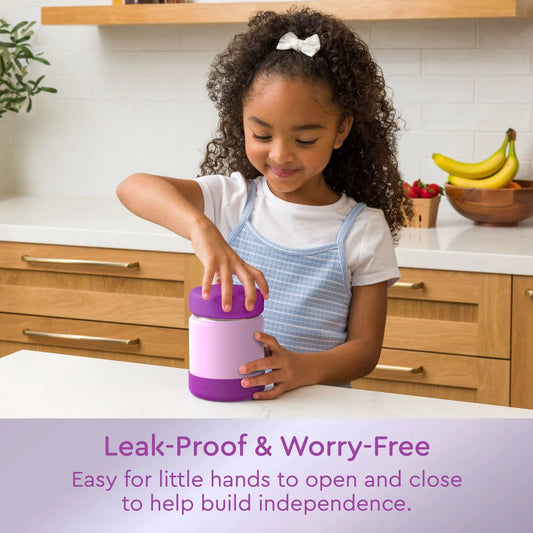 Bentgo Kids Stainless Steel Food Jar in Solid Purple
