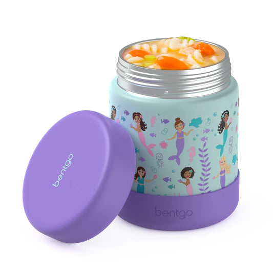 Bentgo Kids Stainless Steel Food Jar in "Mermaids in the Sea"