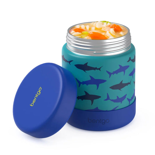 Bentgo Kids Stainless Steel Food Jar in "Sharks"