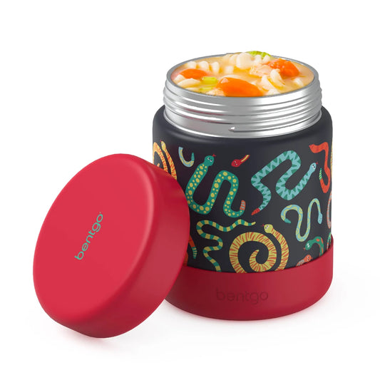 Bentgo Kids Stainless Steel Food Jar in "Sssnakes"