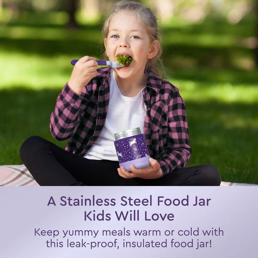 Bentgo Kids Stainless Steel Food Jar in "Unicorn"