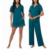 Carole Hochman Midnight Women's 3-Piece Pajama Set in Teal