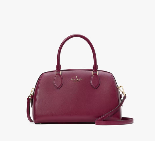 Kate Spade New York Madison Large Dolly Duffle Crossbody in Blackberry Preserves