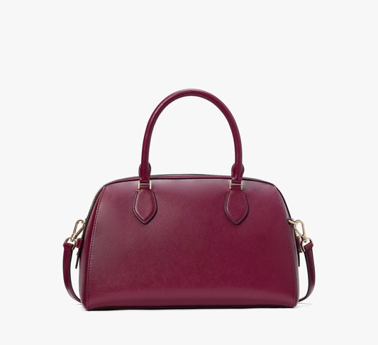 Kate Spade New York Madison Large Dolly Duffle Crossbody in Blackberry Preserves