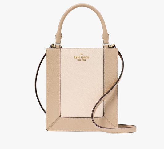 Kate Spade New York Lena Colorblock Mini Tote in Light Sand Multi