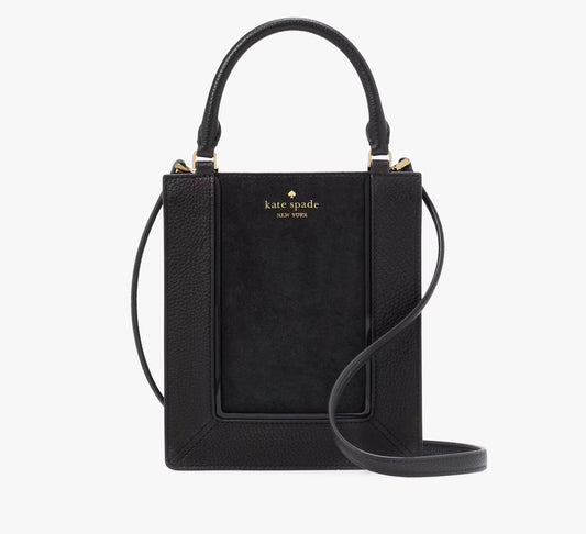 Kate Spade New York Lena Suede Mini Tote in Black Multi