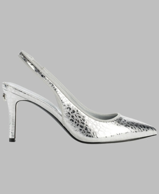 Karl Lagerfeld Paris Rosalyn Slingback Pump in Silver