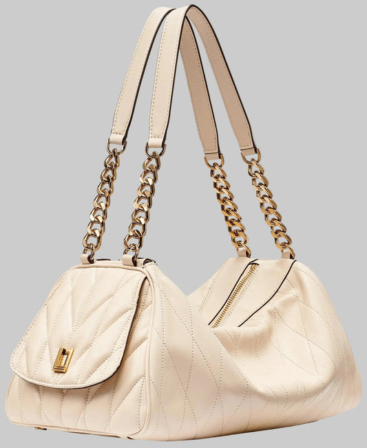 Karl Lagerfeld Paris Lafayette Satchel with Karl Puff Charm in "Brie"