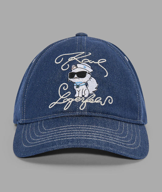 Karl Lagerfeld Paris Women's Admiral Choupette Hat in Denim