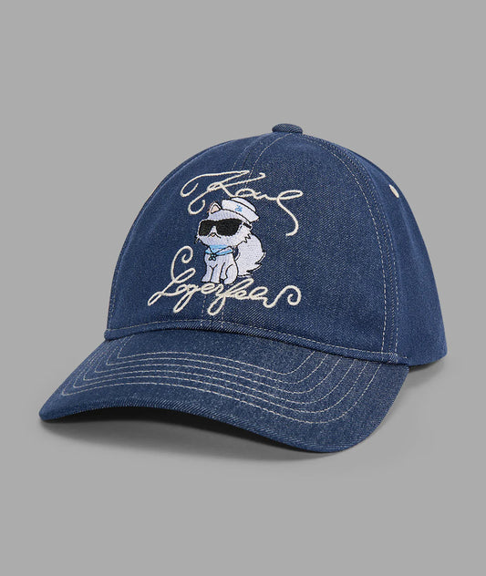 Karl Lagerfeld Paris Women's Admiral Choupette Hat in Denim