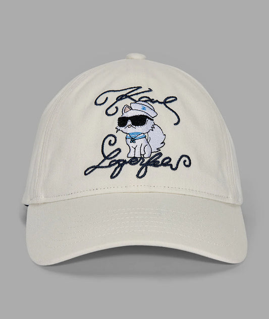 Karl Lagerfeld Paris Women's Admiral Choupette Hat in White