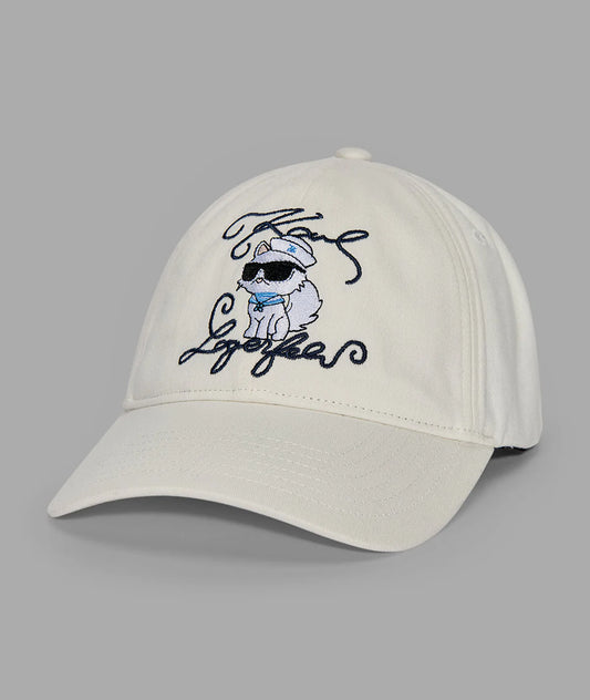 Karl Lagerfeld Paris Women's Admiral Choupette Hat in White