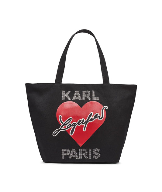 Karl Lagerfeld Paris Cannes Canvas Karl Tote