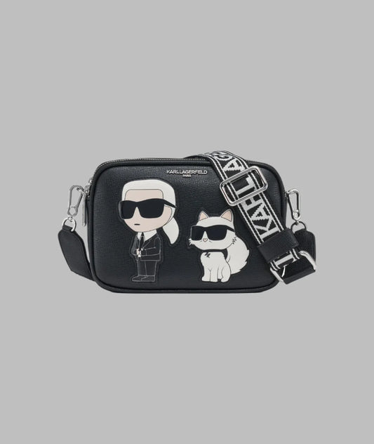 Karl Lagerfeld Paris Maybelle Camera Crossbody - Black