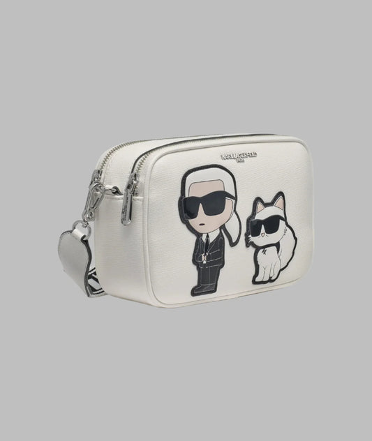 Karl Lagerfeld Paris Maybelle Camera Crossbody - Winter White