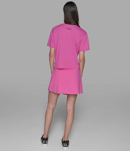 Karl Lagerfeld Duo Patch Tee - Pink