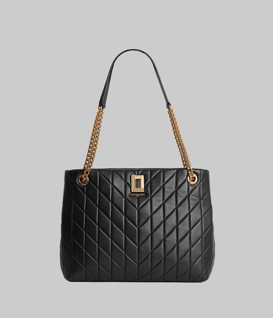 Karl Lagerfeld Paris Lafayette Tote in Black/Gold