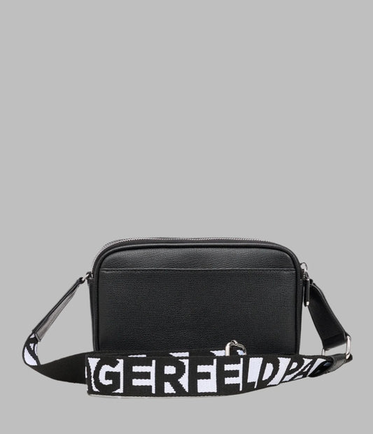 Karl Lagerfeld Paris Maybelle Rhinestone Duo Camera Crossbody Bag - Black