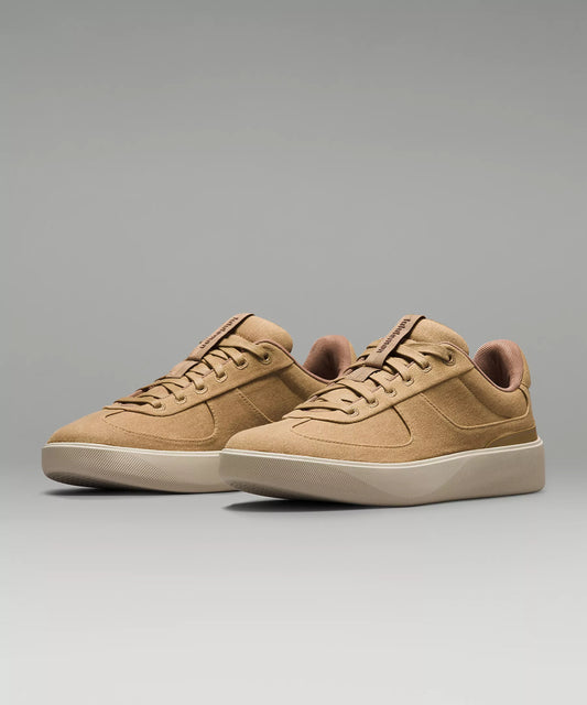 Lululemon Men's Cityverse Canvas Sneaker in Color Filbert Tan/Natural Ivory/Cacao