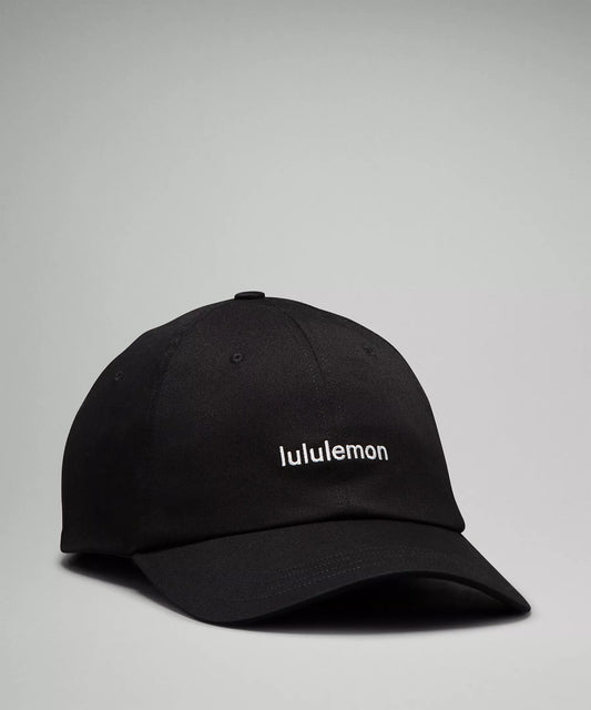 Lululemon Unisex Classic Ball Cap Wordmark in Color Black/White