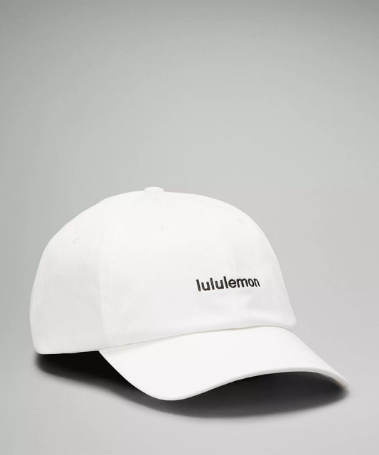 Lululemon Unisex Classic Ball Cap Wordmark in Color White/Black